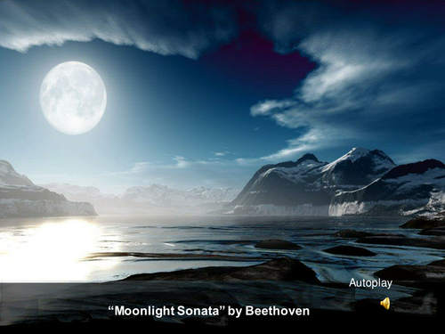 Well loved music ' Moonlight Sonata'
