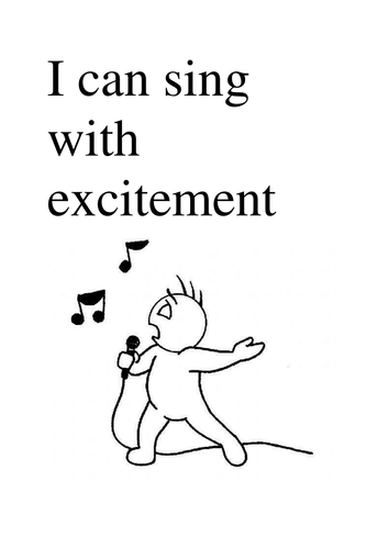 ' I can do posters'  with rhythm pattern pitch