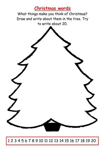 What Christmas words can you think of?