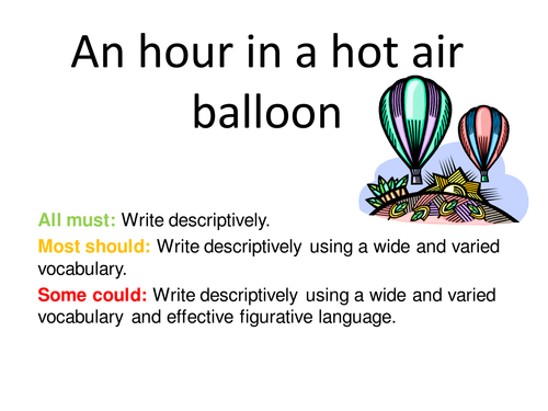 Hot air balloon speed picture