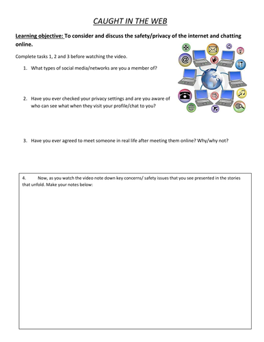 Staying safe on the internet - caught in the web