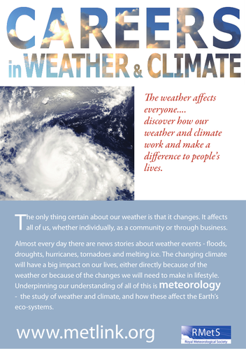 Careers in Weather & Climate factsheet