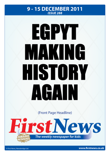 First News Weekly Headlines Posters 9th Dec 2011