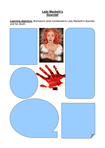 Macbeth: Brainstorm Task: Lady Macbeth's Downfall