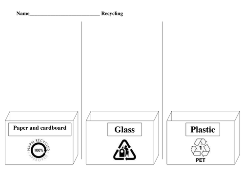 Recycling Worksheets For Kids 8