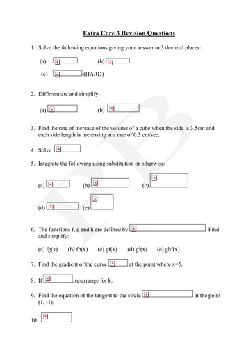 Yet More Core 3 Revision