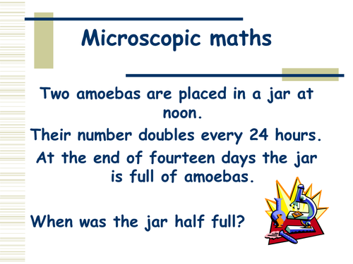 Starter - Microscopic Maths