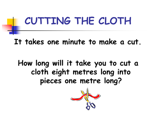 Starter - Cutting the Cloth