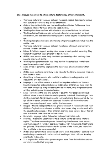 SY2 - Cultural Factors