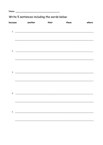 Worksheet to help when learning HFWs | Teaching Resources