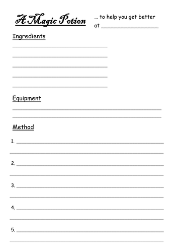 Recipes and Cooking Worksheet Lesson