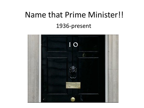 Name that Prime Minister!