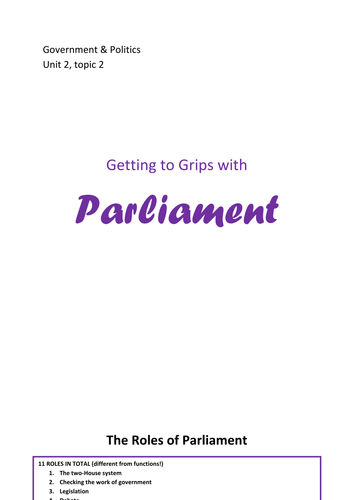 Getting to Grips with Parliament