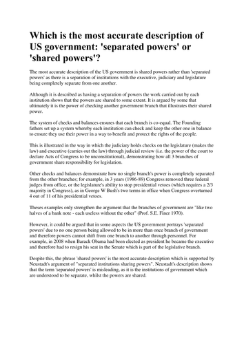 MODEL ANSWER; Which is the most accurate descripti