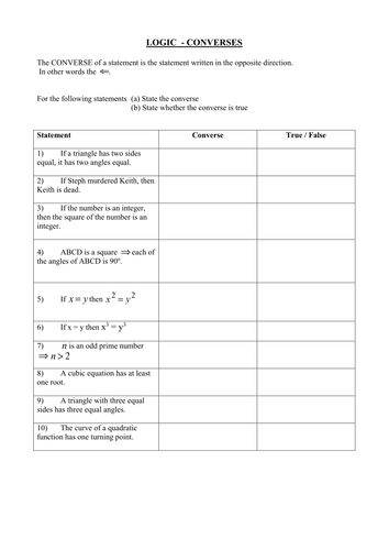 Converse Logic Notation