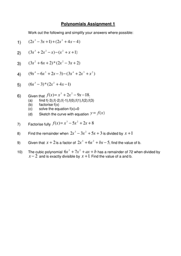 Polynomial Assignments