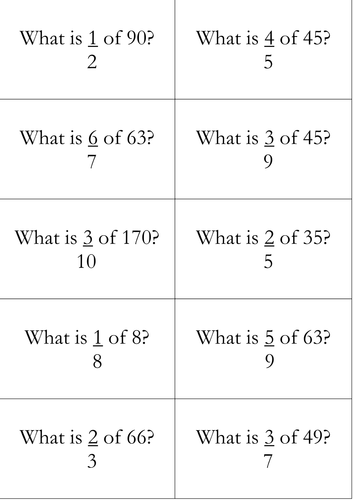 Loop Cards - Follow Me Cards Frac - Numerator Misc