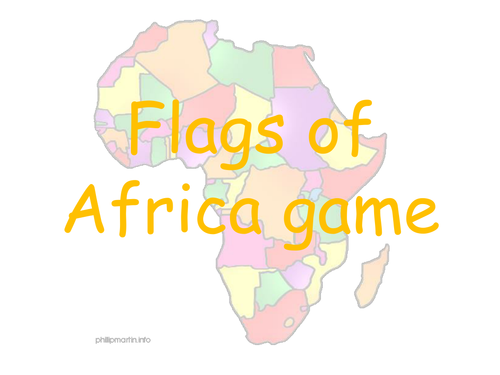 African flags game
