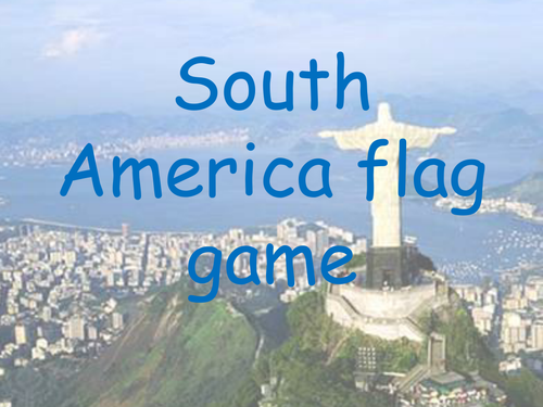 South American flags game