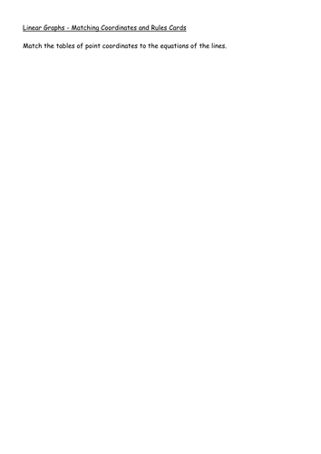 Matching Cards - Y8 Blue Graphs