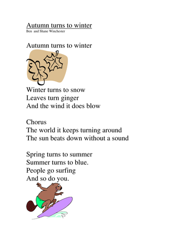 Young songwriters Autumn turns to winter