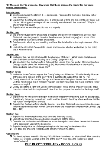 Of mice and men themes image