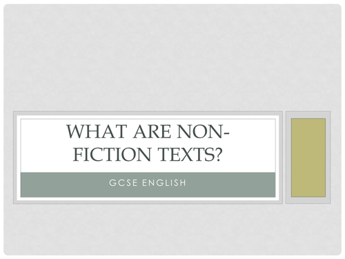 What are Non-Fiction Texts?