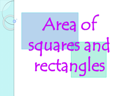 Presentation on measuring area of squares