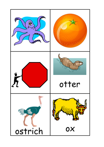 Initial sound pairs game - G O L