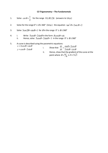 Trigonometric Fundamentals