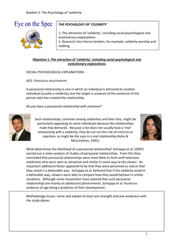 PSychology Media Booklet