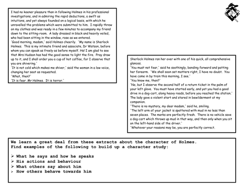 Introduction to the character of Sherlock Holmes.