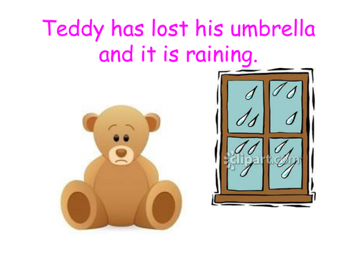 New umbrella for teddy - science experiment