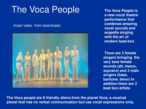 Harmony . The vocapeople.