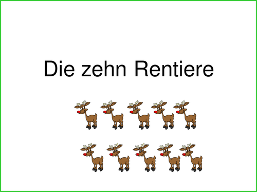 Die zehn Rentiere