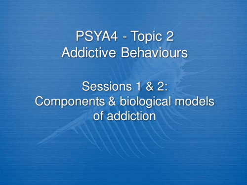 Biological Models of Addiction