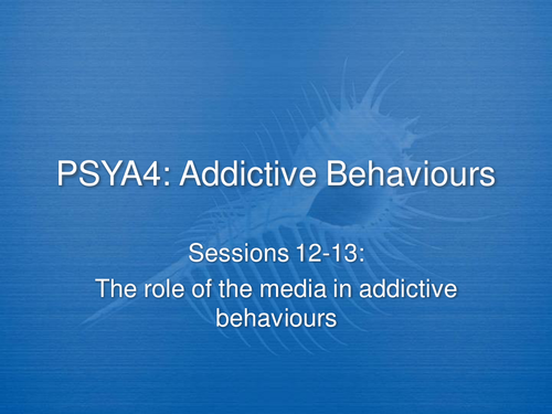 Media and Addiction Power point