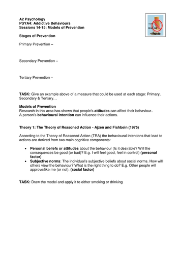 Preventing Addictive Behaviour