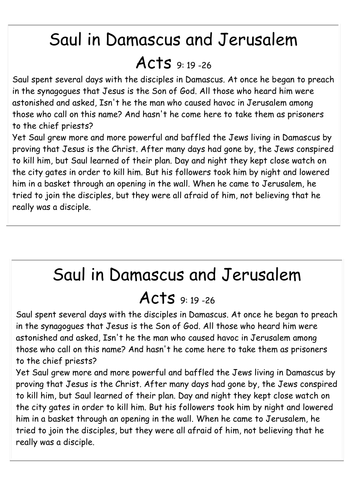 Saul's Conversion to Paul