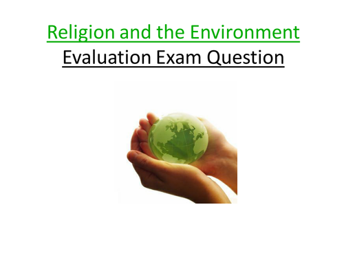 Religion and the Environment: Assessment