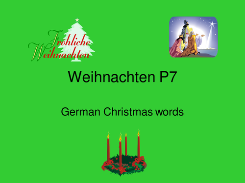 Introducing Christmas words