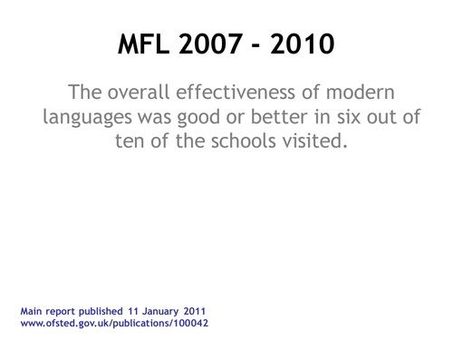 What OfSTED wants to see in MFL classrooms