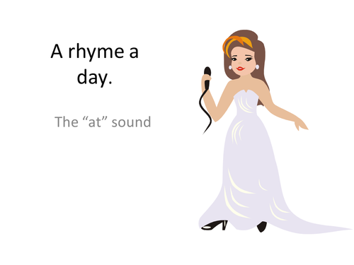 Animated rhyme  to read using the  at sound