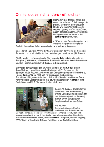 Online lebt es sich anders