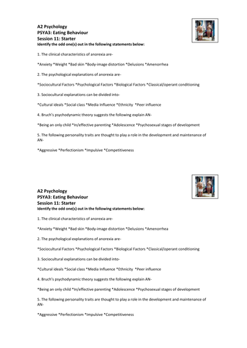 Another Anorexia Starter