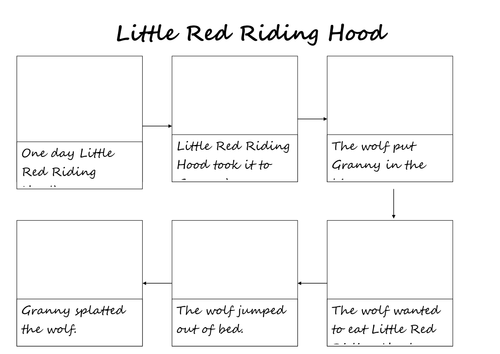 Red Riding Hood Story Board Teaching Resources