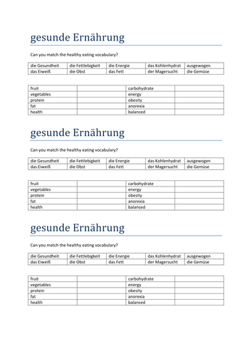 gesunde Ernaehrung match up