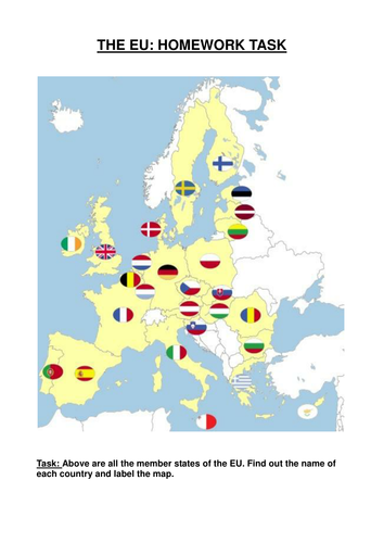 The EU: Homework- map based