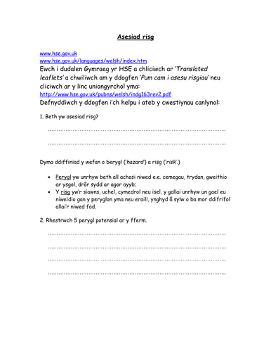 Diogelwch, gwastraff ac offer