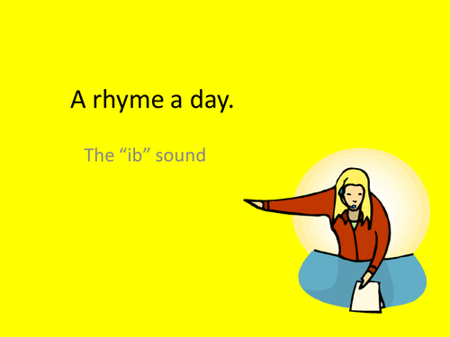 Animated rhyme  to read using  i and b